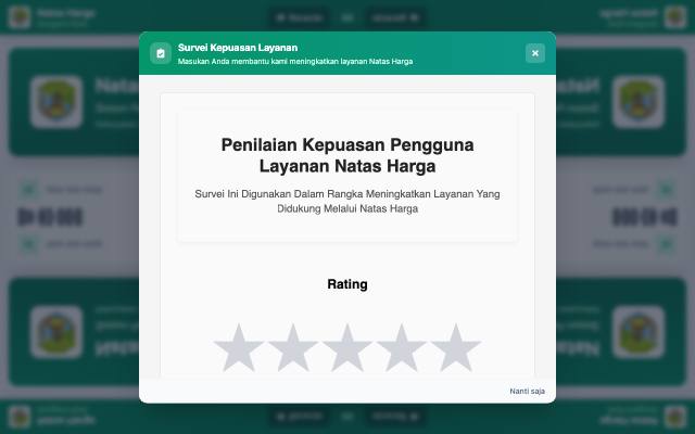 Tampilan SIPAMAN — Pemantauan Harga Pangan